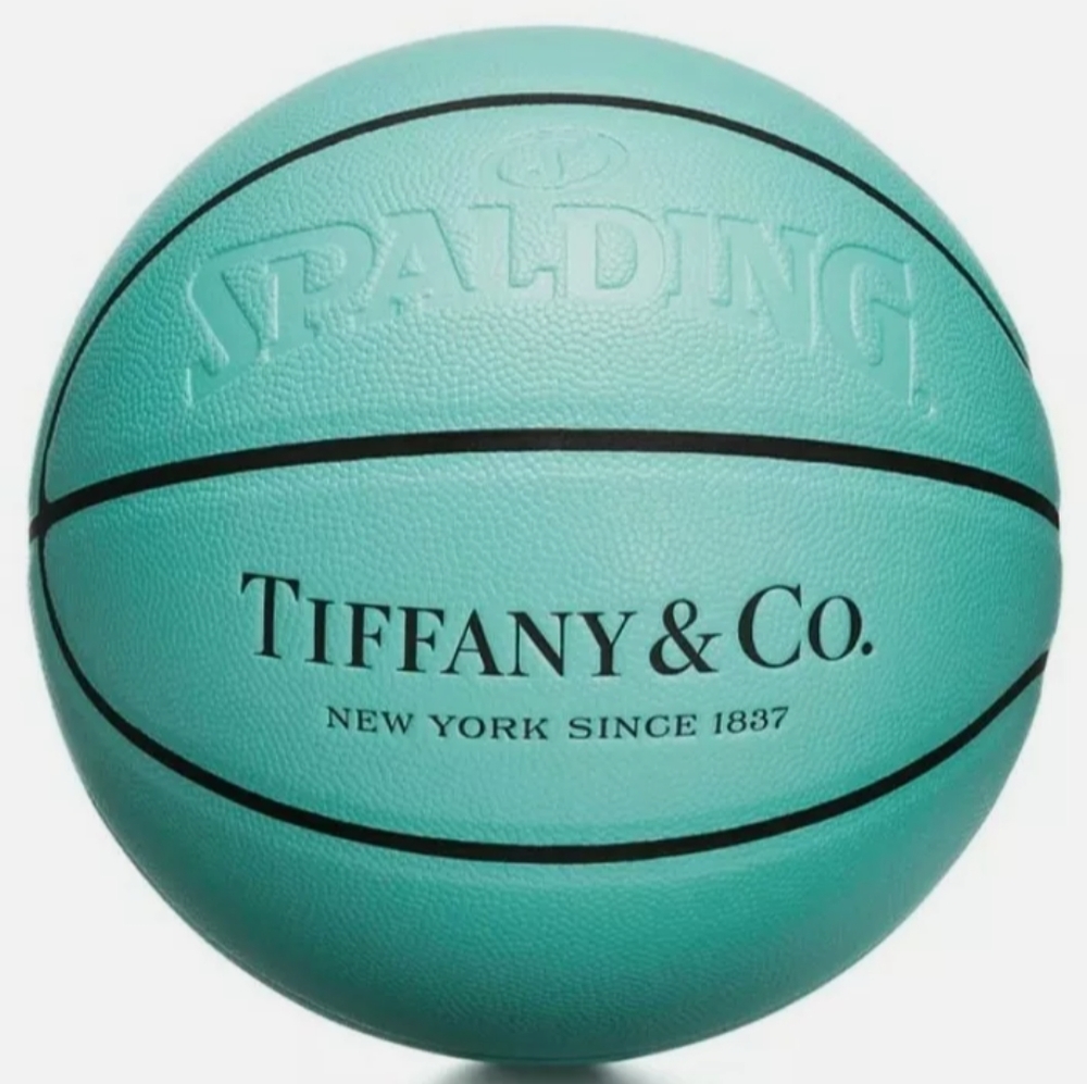 TIFFANY&CO.SPALDING BASKETBALL BUNDLE NBA RING POSTERS BALL NEEDLE,NETS&KEYCHAIN